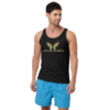 God Is My Mobster Gold - Bella + Canvas 3480 | Men's Staple Tank Top - Image 2