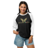 God Is My Mobster Italia - Tultex 245 | Unisex 3/4 Sleeve Raglan Shirt - Image 4