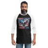 Freedom Warriors – Tultex 245 | Unisex 3/4 Sleeve Raglan Shirt - Image 2