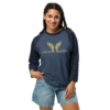 God Is My Mobster Gold - Tultex 245 | Unisex 3/4 Sleeve Raglan Shirt - Image 3