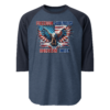 Freedom Warriors - Tultex 245 | Unisex 3/4 Sleeve Raglan Shirt - Image 6