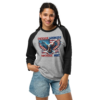 Freedom Warriors – Tultex 245 | Unisex 3/4 Sleeve Raglan Shirt - Image 3