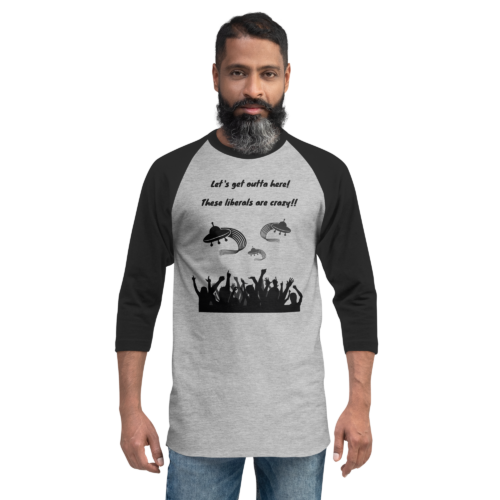 Let's Get Outta Here... - Tultex 245 | Unisex 3/4 sleeve raglan shirt
