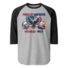 Freedom Warriors - Tultex 245 | Unisex 3/4 Sleeve Raglan Shirt - Image 8