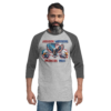 Freedom Warriors - Tultex 245 | Unisex 3/4 Sleeve Raglan Shirt - Image 6