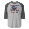 Freedom Warriors - Tultex 245 | Unisex 3/4 Sleeve Raglan Shirt - Image 10