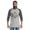 By What Authority – Tultex 245 | Unisex 3/4 Sleeve Raglan Shirt - Image 4