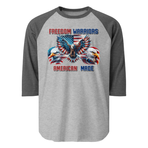 Freedom Warriors - Tultex 245 | Unisex 3/4 Sleeve Raglan Shirt