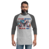 Freedom Warriors - Tultex 245 | Unisex 3/4 Sleeve Raglan Shirt - Image 7