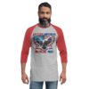 Freedom Warriors – Tultex 245 | Unisex 3/4 Sleeve Raglan Shirt - Image 4