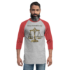 By What Authority – Tultex 245 | Unisex 3/4 Sleeve Raglan Shirt - Image 3
