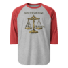 By What Authority – Tultex 245 | Unisex 3/4 Sleeve Raglan Shirt - Image 5