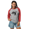 You Do NOT Want To Go In There - Tultex 245 | Unisex 3/4 sleeve Raglan Shirt - Image 3