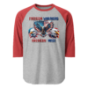 Freedom Warriors - Tultex 245 | Unisex 3/4 Sleeve Raglan Shirt - Image 9
