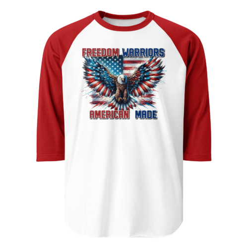 Freedom Warriors – Tultex 245 | Unisex 3/4 Sleeve Raglan Shirt