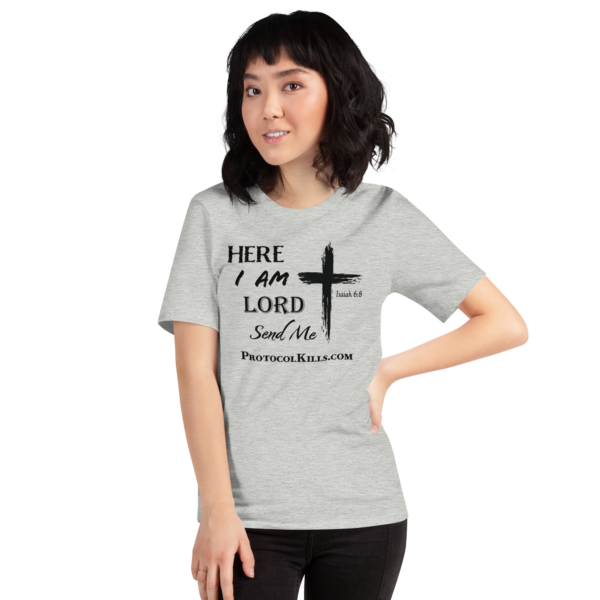 Here I Am Lord... - Bella + Canvas 3001 | Unisex Short Sleeve T-Shirt with Tear Away Label