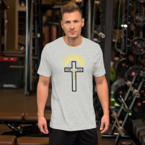 Faith Over Fear – Bella + Canvas 3001 | Unisex Short Sleeve T-Shirt with Tear Away Label
