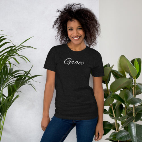Grace - Bella + Canvas 3001 | Unisex Short Sleeve T-Shirt with Tear Away Label