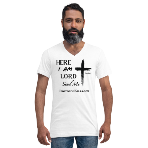 Here I Am Lord... - Bella + Canvas | Unisex Short Sleeve V-Neck T-Shirt