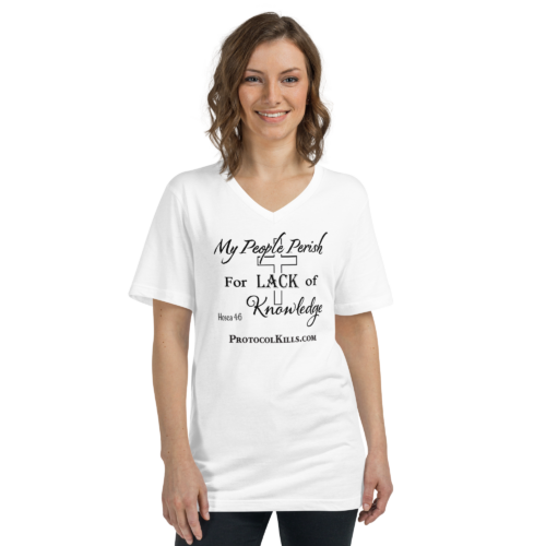 My People Perish... – Bella + Canvas | Unisex Short Sleeve V-Neck T-Shirt