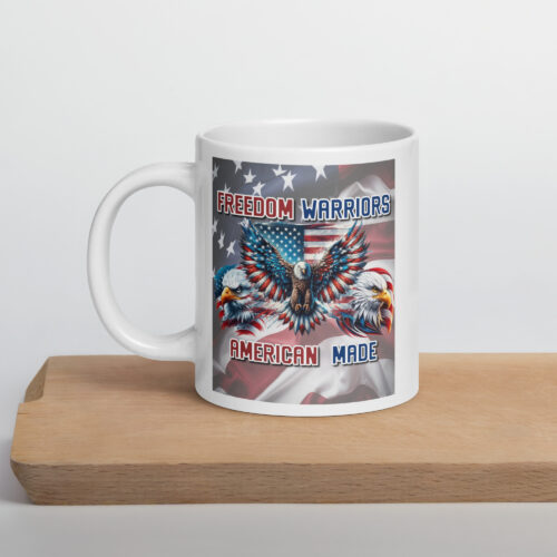 Freedom Warriors - Ceramic White Glossy Coffee Mug