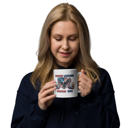 Freedom Warriors – Ceramic White Glossy Coffee Mug