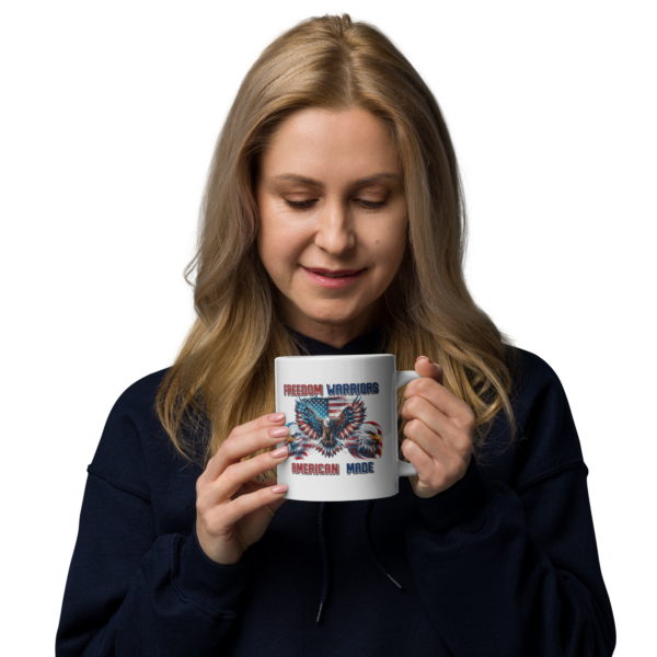 Freedom Warriors – Ceramic White Glossy Coffee Mug