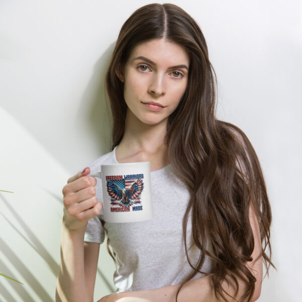 Freedom Warriors – Ceramic White Glossy Coffee Mug
