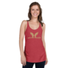 God Is My Mobster Gold - Next Level 6733 | Women's Racerback Tank - Image 3