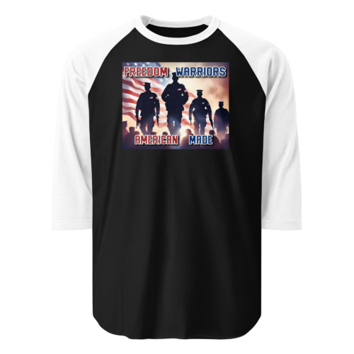 Freedom Warriors Soldiers – Tultex 245 | Unisex 3/4 Sleeve Raglan Shirt