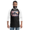 Freedom Warriors Soldiers – Tultex 245 | Unisex 3/4 Sleeve Raglan Shirt - Image 2