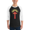 Faith Over Fear – Tultex 245 | Unisex 3/4 Sleeve Raglan Shirt - Image 3