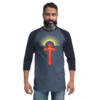 Faith Over Fear – Tultex 245 | Unisex 3/4 Sleeve Raglan Shirt - Image 2