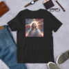 Patriotic God Bless America – Bella + Canvas 3001 | Unisex Short Sleeve T-Shirt with Tear Away Label - Image 2