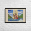 Jesus' Baptism Framed Canvas Print - Image 3