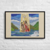 Jesus' Baptism Framed Canvas Print - Image 4