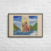 Jesus' Baptism Framed Canvas Print - Image 7