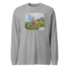 Jesus with Flowers - Bella + Canvas 3501 | Unisex Long Sleeve Tee Shirt - Image 11