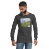 Jesus with Flowers - Bella + Canvas 3501 | Unisex Long Sleeve Tee Shirt - Image 5