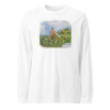 Jesus with Flowers - Bella + Canvas 3501 | Unisex Long Sleeve Tee Shirt - Image 12
