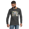 Jesus with Palms - Bella + Canvas | Unisex Long Sleeve Tee Shirt - Image 4