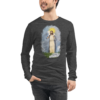 Jesus with Lamb - Bella + Canvas 3501 | Unisex Long Sleeve Tee Shirt - Image 7