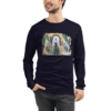 Jesus with Palms - Bella + Canvas | Unisex Long Sleeve Tee Shirt - Image 2