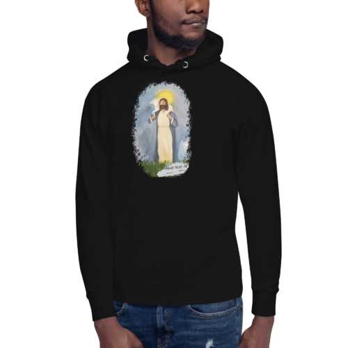 Jesus with Lamb – Cotton Heritage M2580 | Unisex Hoodie