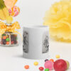 Wash Feet White Ceramic Glossy Mug - Image 4