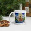 Jesus' Baptism White Ceramic Glossy Mug - Image 2