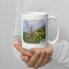 Jesus with Flowers White Ceramic Glossy Mug - Image 5