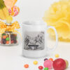 Wash Feet White Ceramic Glossy Mug - Image 6