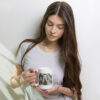 Jesus with Palms White Ceramic Glossy Mug - Image 3