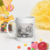 Wash Feet White Ceramic Glossy Mug - Image 8